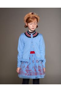 Embroidered tulle skirt