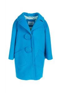 Cappotto in panno con maxi bottoni