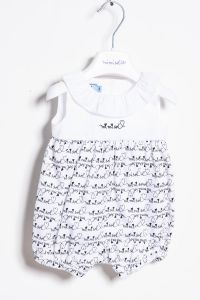 Mimisol romper with allover logo