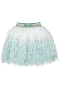 Mimisol skirt with degrade feathers