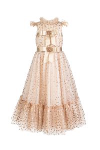 Marchesa Kids Couture polka dot tulle gown